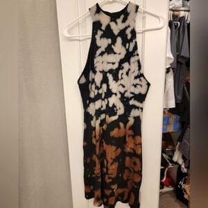 NWT Fashion Nova Hombre Abstract High Neck Mini Bodycon Dress